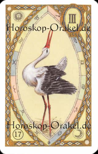 Der Storch, Schütze Monatshoroskop