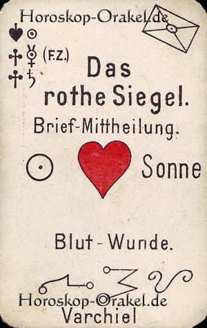 Das rote Siegel, Schütze Tageskarte Arbeit und Finanzen für übermorgen